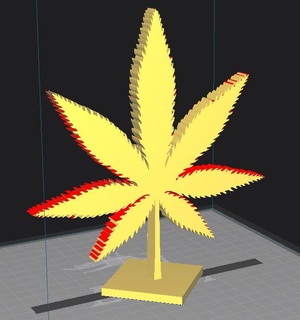 hemp leaf sculpture sheet smoking pot stoner peace high bust harmony cbd thc plantation farm 3d print model - Mito3D