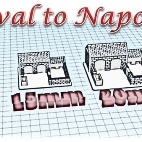 kümes piggy kutusu Ortaçağ Napolyon wargame warhammer şehir bina sahne diorama 3D print model - Mito3D