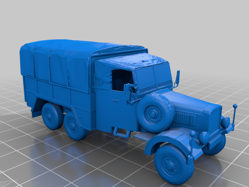 henschel camión tipo 33 unidad diesel alemán sgm 3d impresión 3D print model - Mito3D
