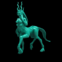 heorin - primitive tribal centuar deer horse chimera female woman tribe wild creature monster 3d print model - Mito3D