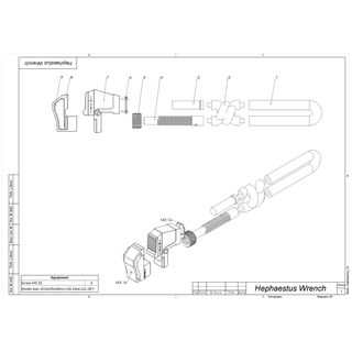 hephaestus wrench - prey printable 3d model stl + cad bundle commercial use 3d print model - Mito3D