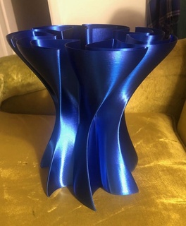 eptafiore vaso arte arredamento decorazione decorativo fiore casa domestico contorto modalità sculture busti 3d print model - Mito3D
