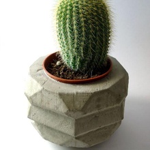 heptágono maceta geométrico saksi v4 escuela politécnica kaktus cactus Saftplantur 3d print model - Mito3D