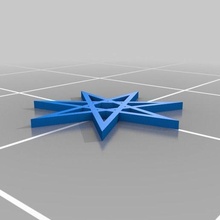 heptagram personnalisé math_art 3d print model - Mito3D