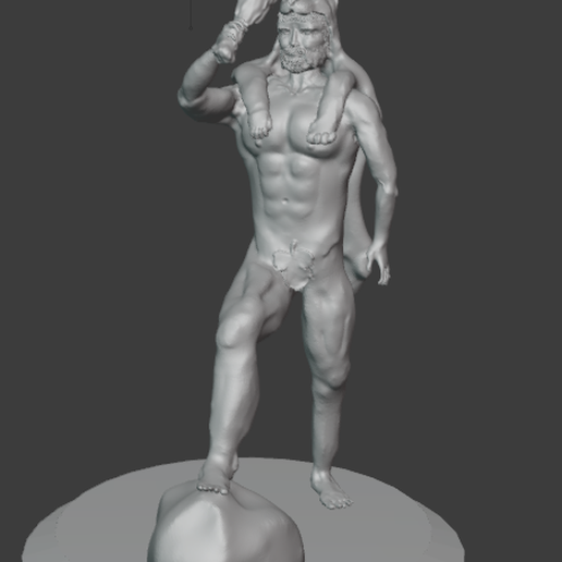 Heracles Hércules arte mitologia 3D print model - Mito3D