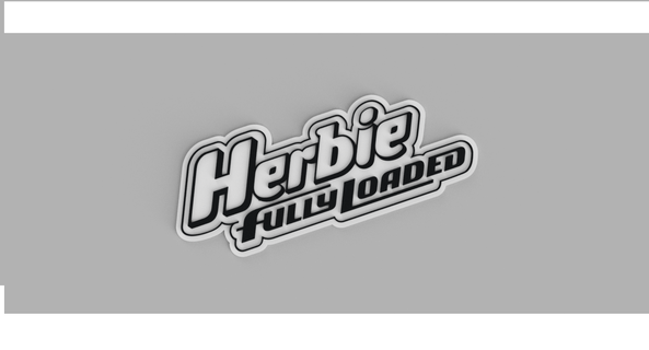 herbie fully loaded - herbie fully loaded - herbie fully loaded - pelicula logo cuadro pared  3d print model - Mito3D