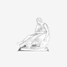 hercule gaulois du louvre de paris art le musée muse france 3d print model - Mito3D