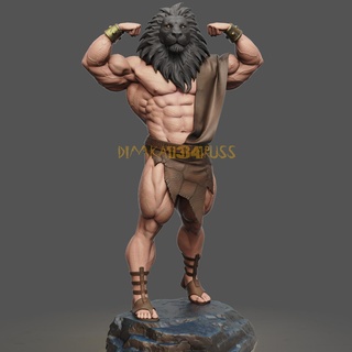 hercules greek gods lion gladiator warrior beast bodybuilding powerlifting crossfit sports dimka134russ sla 3d print model - Mito3D