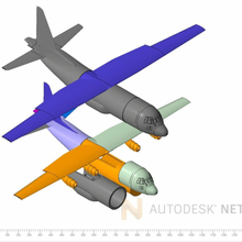 hercules rc emax cf 2822 motors wing span 127040 mm r/c_vehicles 3d print model - Mito3D