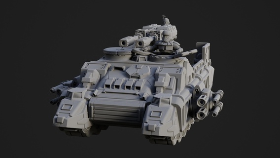 heresy empire - imperial assault tank star wars legion marine wargaming tabletop stormtrooper space rhino transport 3d print model - Mito3D