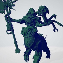 makine sapkın din adamı sanat centaur kaos cyborg grimdark sapkınlık kafir minyatür rahip sci-fi masa üstü modelleri 3d print model - Mito3D