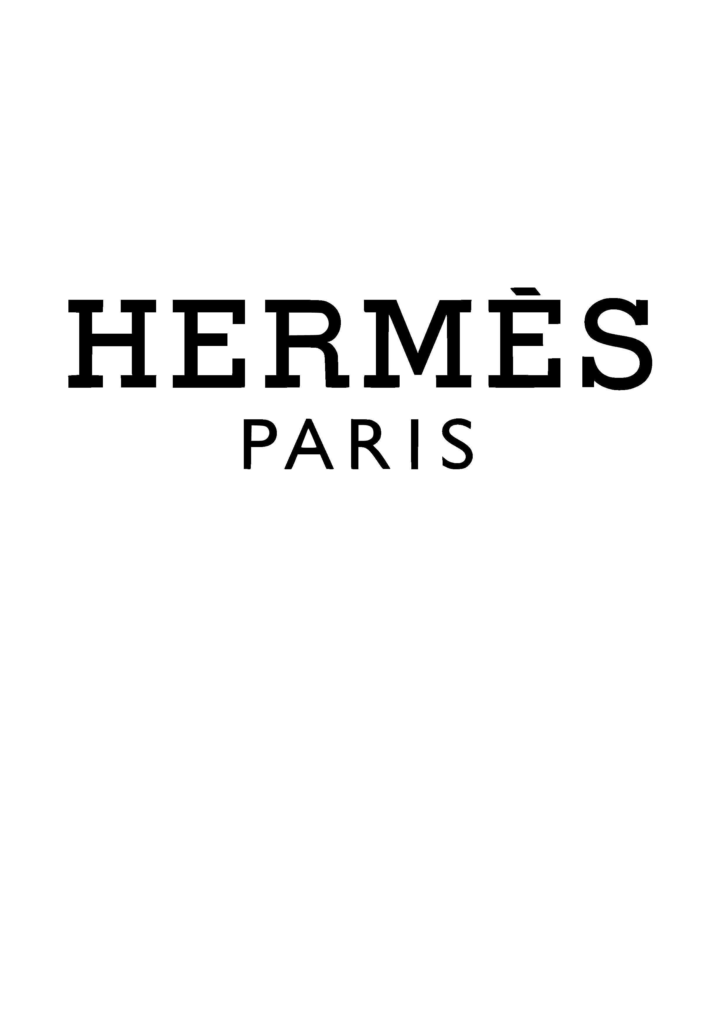 Hermes logotipo marca luxo 3D print model - Mito3D