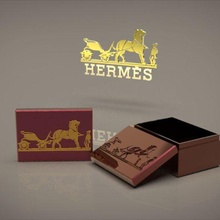 Hermes Logo Italienisch Geschenk Box einzigartig wunderschönen Design Schmuck Gucci Marke Geschäft Liebe Stein Gold 3d print model - Mito3D