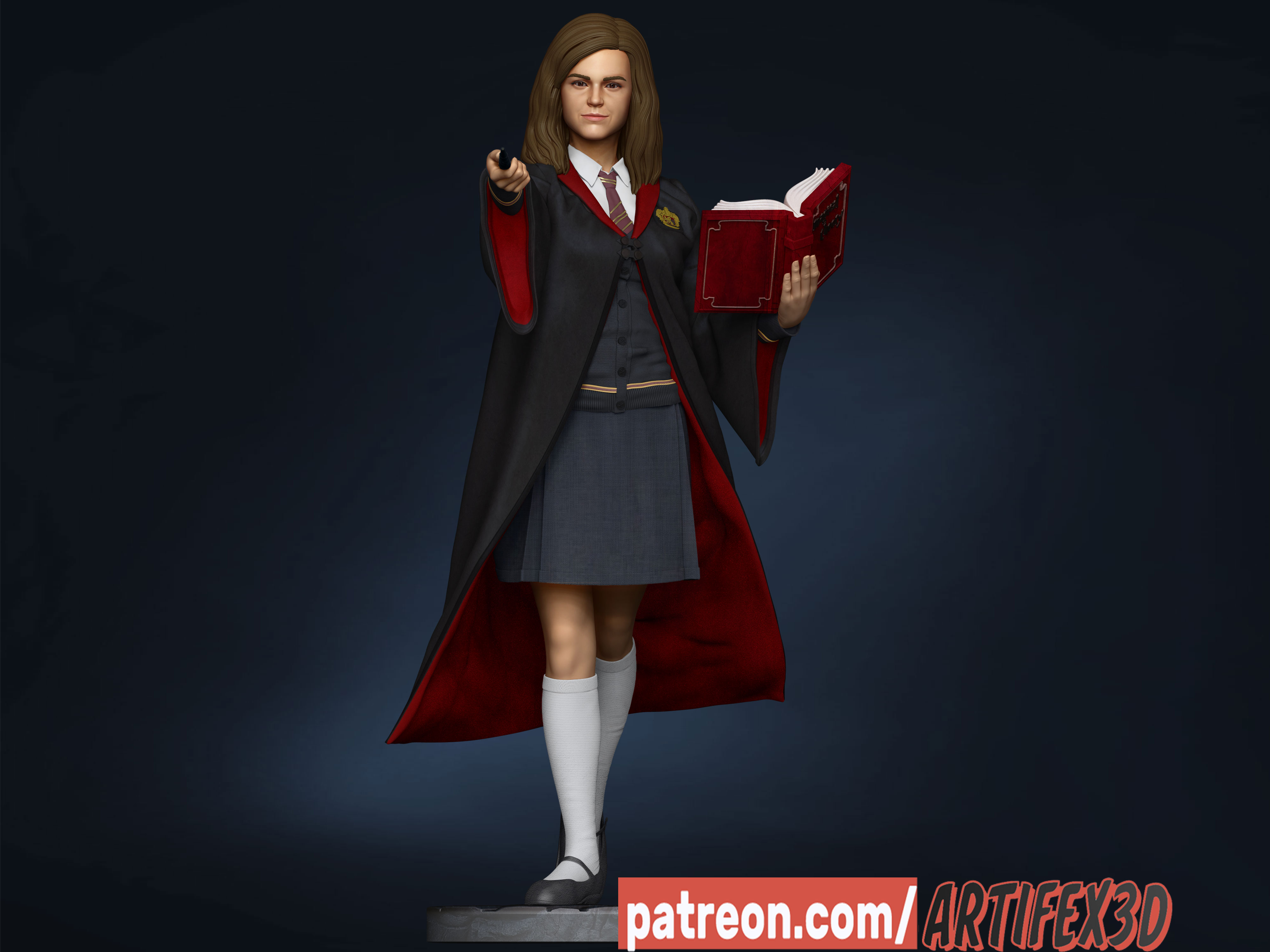 Hermione Granger Harry çömlekçi rony Weasley Snape Voldemort Hogwarts temel kitap büyü büyücülük sihirbaz Gryffindor Ravenclaw hufflepuff 3D print model - Mito3D