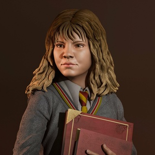Hermione Granger Harry çömlekçi 3d sihirbazlık Ron Patreon büyü masaüstü oyunlar heykel Sanat fantastik canavar 3d print model - Mito3D