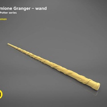 hermione granger wand harry potter films 3d print model various dumbledore games toys hogwarts magic magician other ron voldemort witch witchcraft wizard wizardy 3d print model - Mito3D