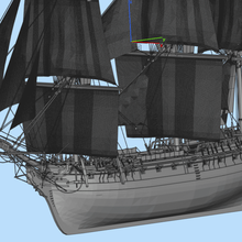 Hermione antigo veleiros 3d print model - Mito3D
