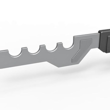 héros aluminium bobine clé étoile randonnée génération Star Trek tng scifi gadget lame couteau dague arme mêlée cosplay réplique soutenir jouet impression imprimable 3d print model - Mito3D