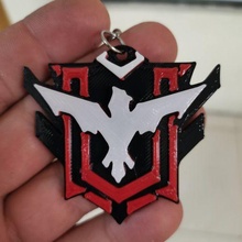 heroic free game keychain key ring 3d print model - Mito3D