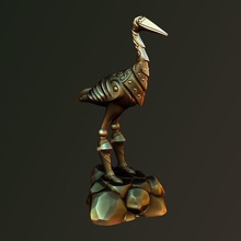 heron knight art 3dprint print 3d creality fdm ender ender3 zbrush highpoly skulpture design statue creature armor 3d print model - Mito3D