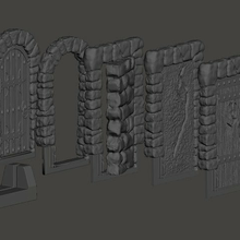 heroquest door dungeons and dragons tabletop toy 3d print model - Mito3D
