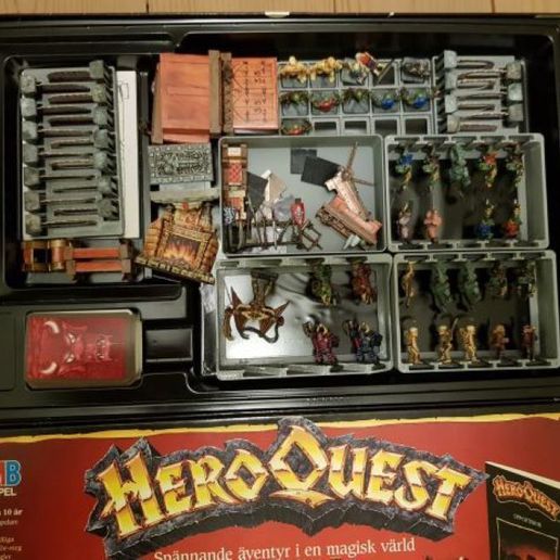 heroquest organizer game hero quest toy accessories 3D print model - Mito3D