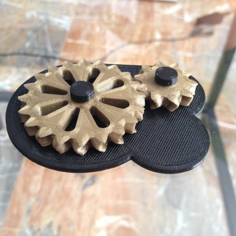 chevrons-comme la boîte de vitesses outil pièces les engrenages à chevrons 3D print model - Mito3D