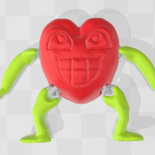 Geyik mafsallı kalp 3d print model - Mito3D
