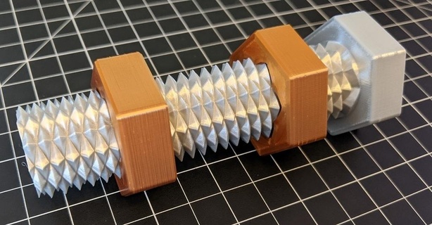 hex-head bidirectional long bolt nuts 3d print model - Mito3D