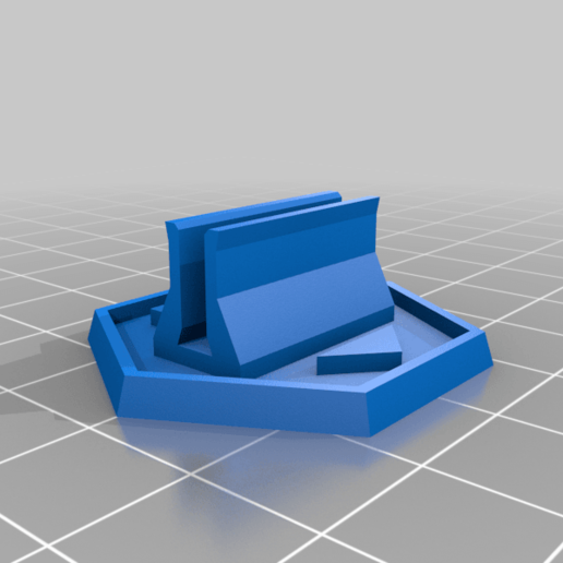 hex base Amerikan mecha oyunu karton standees temel minyatür scroggins hıyar oyunlar 3D print model - Mito3D