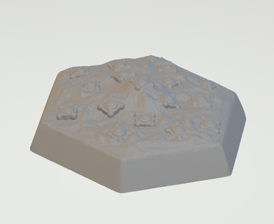 hex base mines Game battletech mine mines base hex token  3d print model - Mito3D