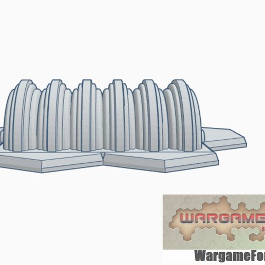 hex based fusion generator game battletech 6mm terrain 3D print model - Mito3D