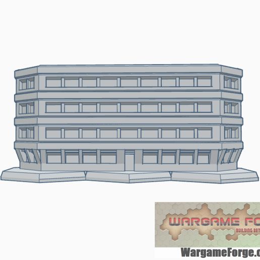 hexadécimal basé sci bâtiment 40 Jeu Battletech 6mm terrain 3D print model - Mito3D