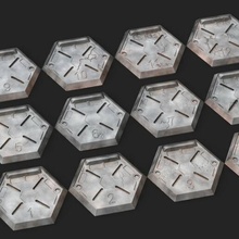 hexadécimal bases hangar baies 12 miniatures wargaming hexbase Battletech table terrain 3d print model - Mito3D