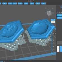 verhexen Basen Spiel Battletech Kriegstreiber Base sechseckig streuen Terrain Karte Fliese Krater Schutt Wrack 3d print model - Mito3D