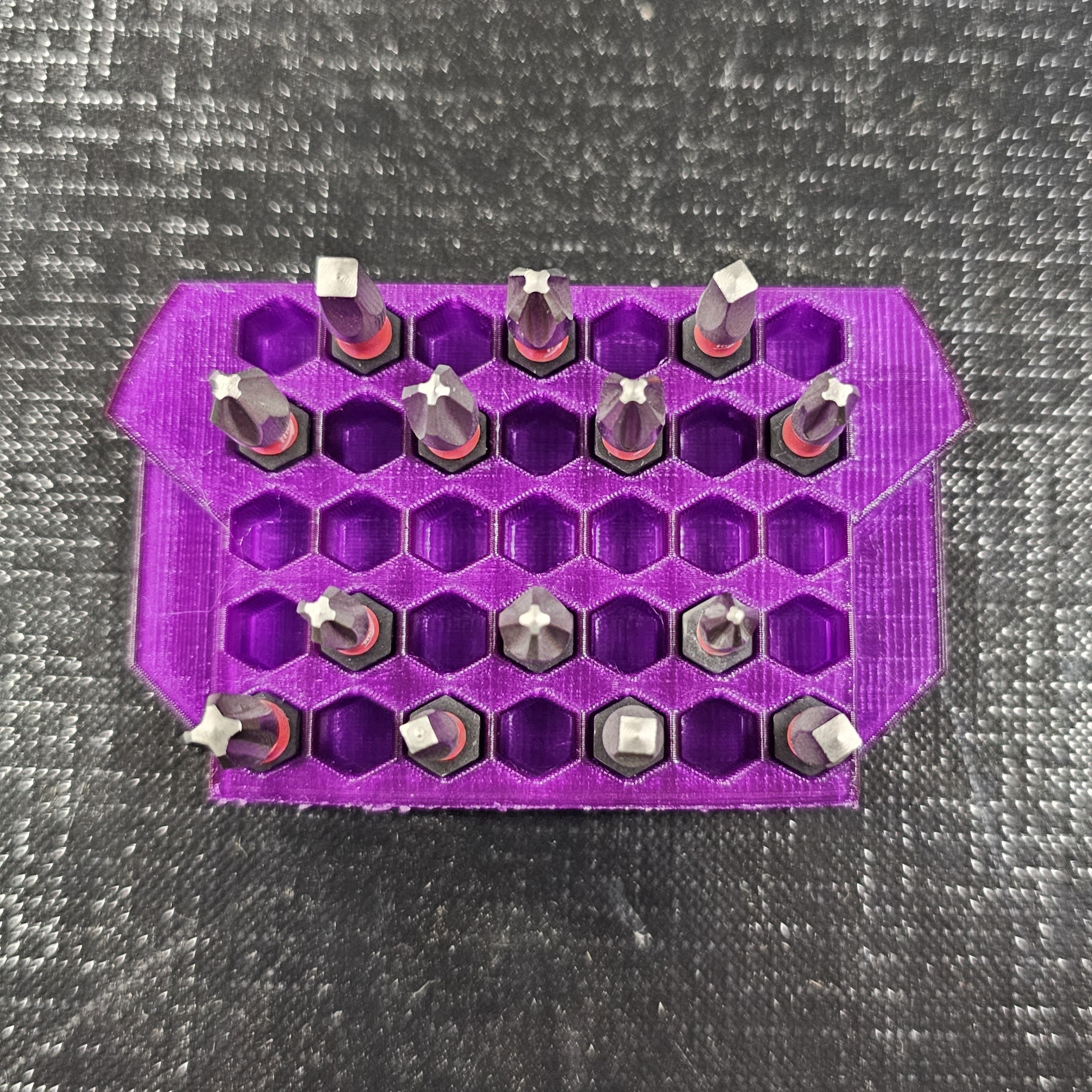 altıgen bit Kulp destek Milwaukee paketleme adaptör binmek organizatör 3D print model - Mito3D