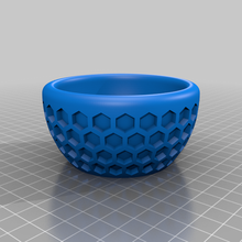hex bowl household supplies 3d print model - Mito3D