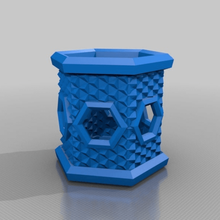 hex caixa ii a casa recipientes 3d print model - Mito3D
