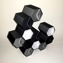 hex drawers spiralized home organization vase surface storage box spiral speed organizer mini hexagon fast easy drawer desk 3d print model - Mito3D