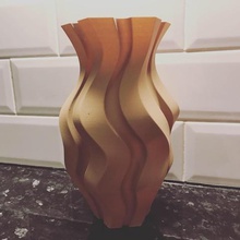 hex groove home easy bud flowers pot art vase 3d print model - Mito3D