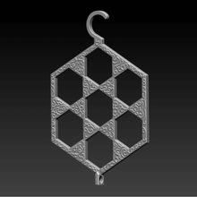 hex hanger fashion scarf stl ender3 hang deco decorative functional earrings free 3d print model - Mito3D