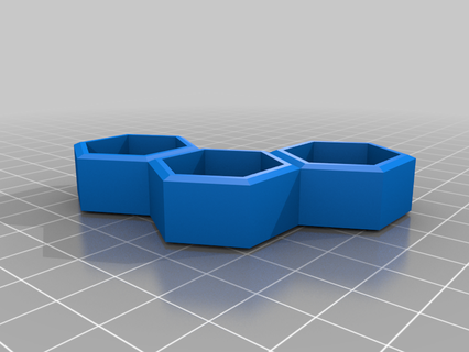 hex joalheria arrumado hexagonal armazenamento organização 3d print model - Mito3D