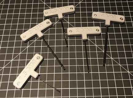 hex key handle parts 3d print model - Mito3D