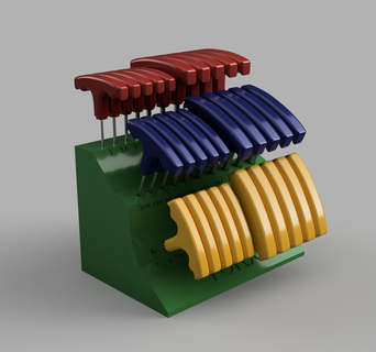 maleficio llave soporte Alano organizador herramienta mano herramientas 3d print model - Mito3D