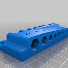 hex key holder skadis tool ikea holders boxes 3d print model - Mito3D
