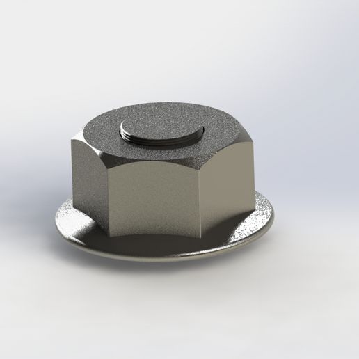 hex nut flange din-6923 m4 m8 scale 1 12 gadget screw bolt tamiya hasegawa aoshima revell fujimi meng model italeri 9 18 24 modeler 3D print model - Mito3D