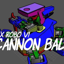 hex robo v1 cannon module gadget spider robotics robot mg90s hexapod hexabot gun arduino 3d print model - Mito3D
