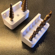 hex step tap drill bits holder 3d print model - Mito3D