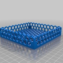 hex tray large square 3d_printing 3d print model - Mito3D