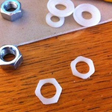 arandela hexagonal insertar prusa la mejora del x-end de herramienta Impresora 3d las piezas xend x-termina lavadora primavera reprap m8 3d print model - Mito3D